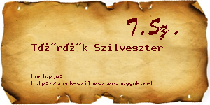 Török Szilveszter névjegykártya